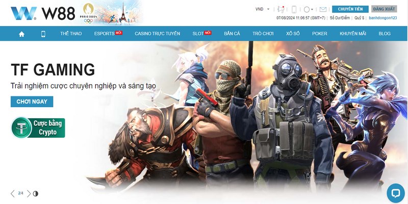 W88 Esports: Sảnh game trực tuyến thu hút nhiều game thủ 2 Cá độ W88 Esports đang là sảnh game gây sốt trên thị trường giải trí trực tuyến